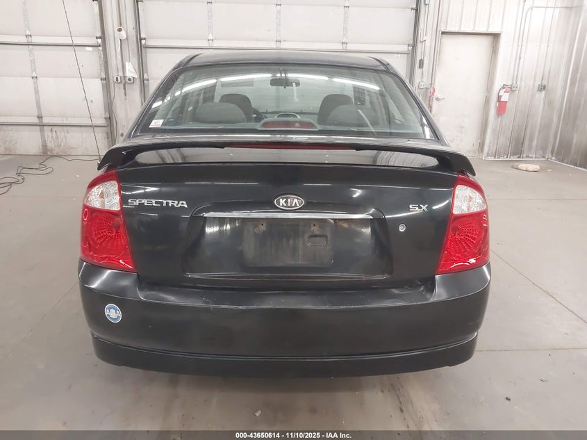 2006 Kia Spectra Ex/Lx/Sx VIN: KNAFE122765293341 Lot: 43650614