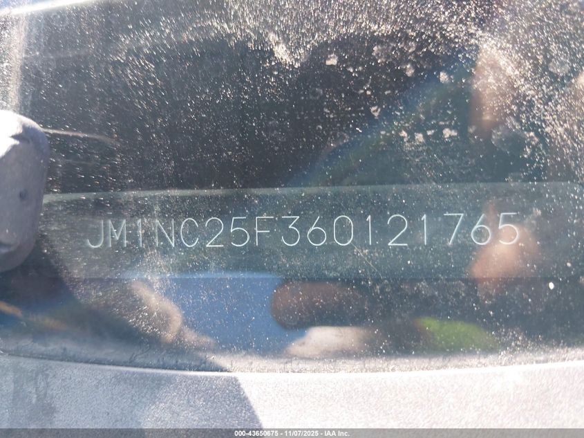 2006 Mazda Mx-5 Grand Touring VIN: JM1NC25F360121765 Lot: 43650675