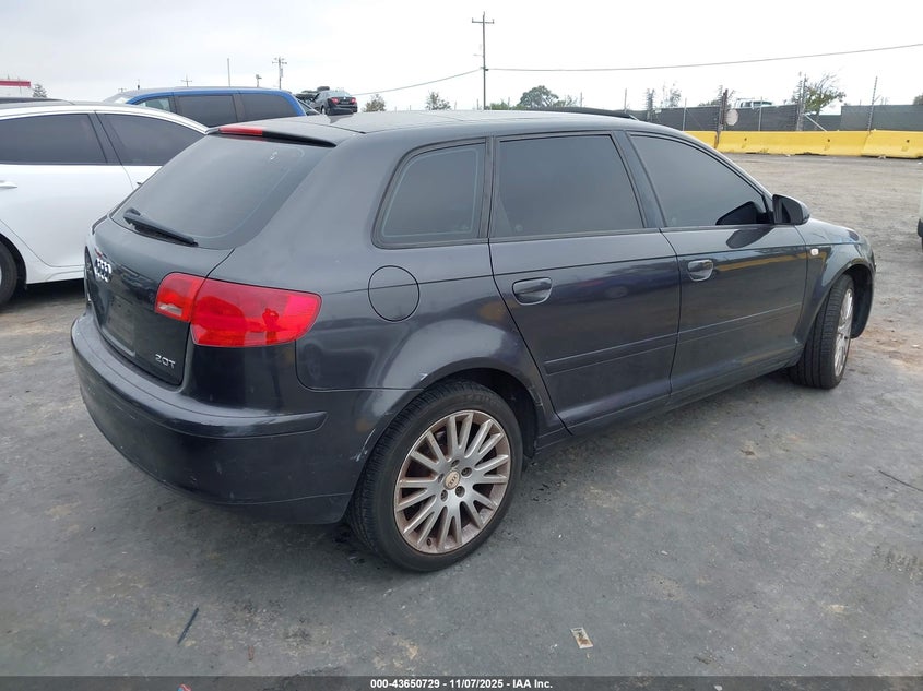 2007 Audi A3 2.0T VIN: WAUNF78P87A158571 Lot: 43650729