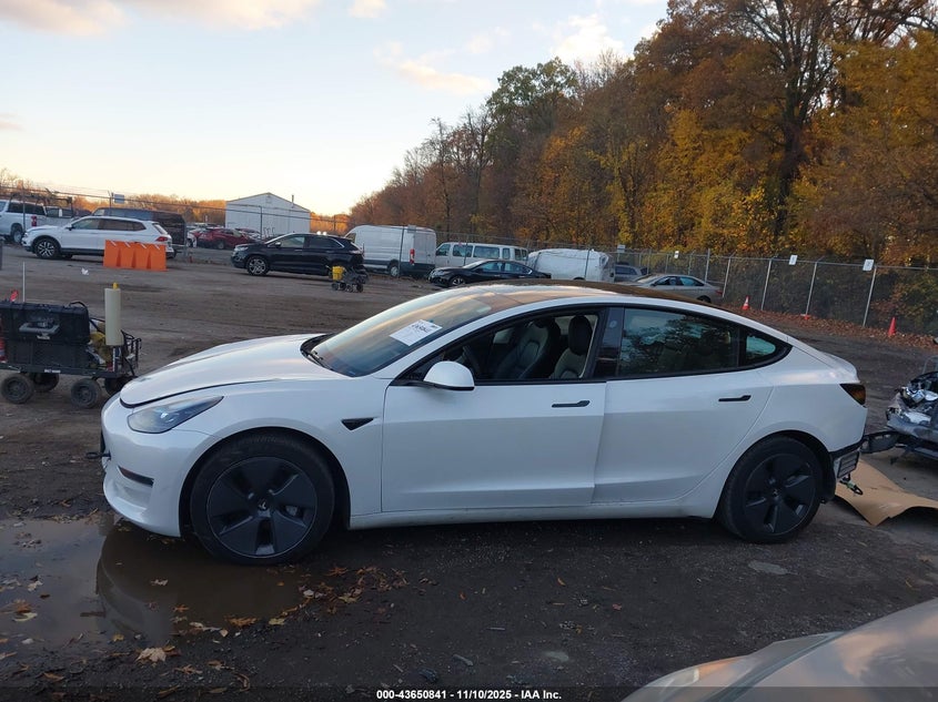 2022 Tesla Model 3 Long Range Dual Motor All-Wheel Drive VIN: 5YJ3E1EB2NF255806 Lot: 43650841