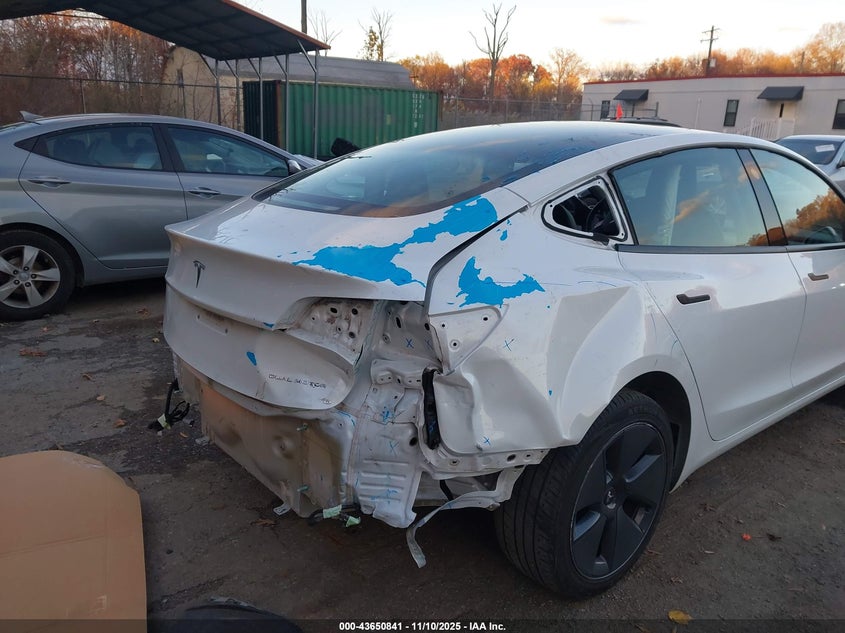 2022 Tesla Model 3 Long Range Dual Motor All-Wheel Drive VIN: 5YJ3E1EB2NF255806 Lot: 43650841