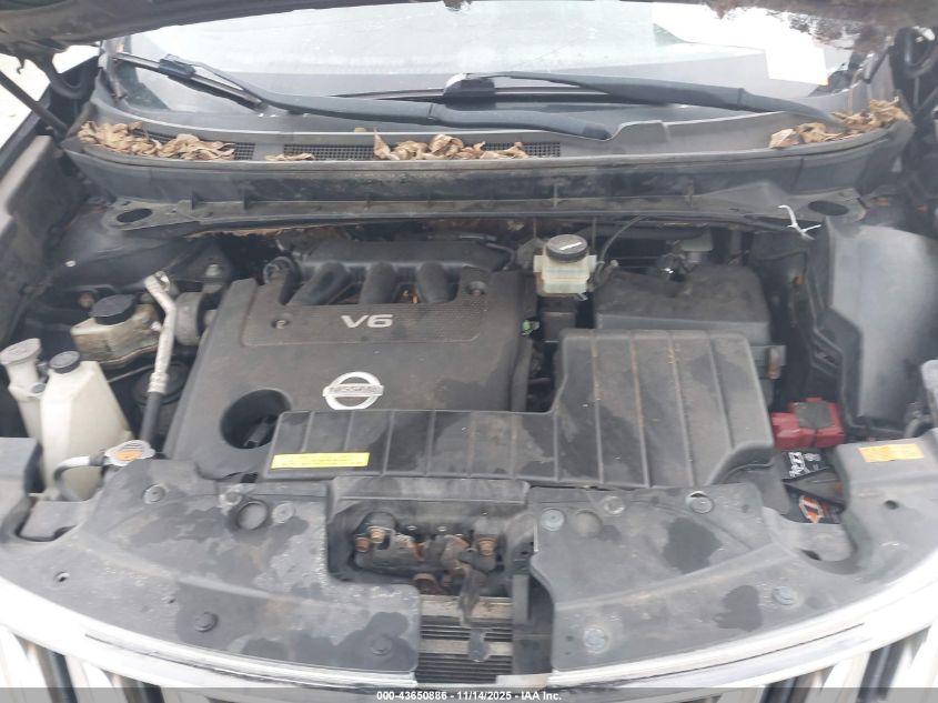 2009 Nissan Murano Sl VIN: JN8AZ18W39W123640 Lot: 43650886