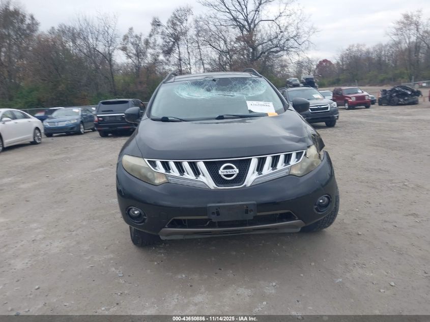2009 Nissan Murano Sl VIN: JN8AZ18W39W123640 Lot: 43650886
