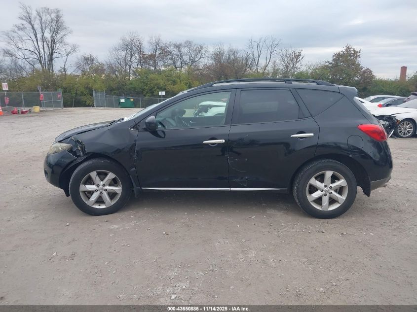 2009 Nissan Murano Sl VIN: JN8AZ18W39W123640 Lot: 43650886