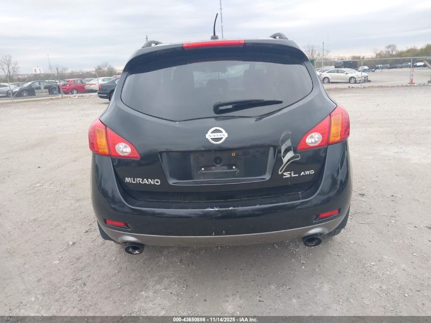 2009 Nissan Murano Sl VIN: JN8AZ18W39W123640 Lot: 43650886