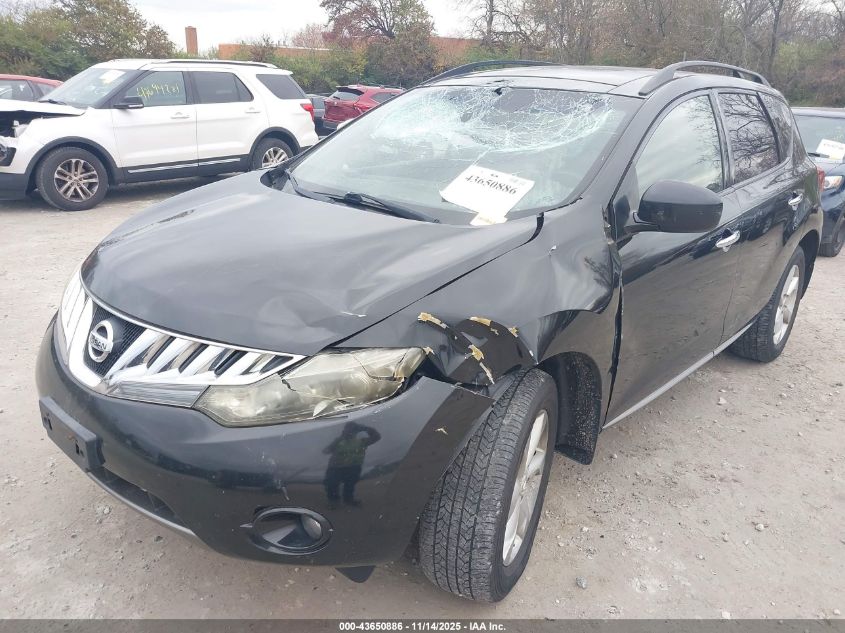 2009 Nissan Murano Sl VIN: JN8AZ18W39W123640 Lot: 43650886