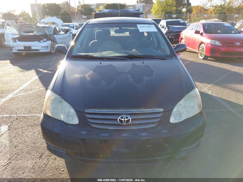 2003 Toyota Corolla Le VIN: JTDBR32E930013245 Lot: 43651062
