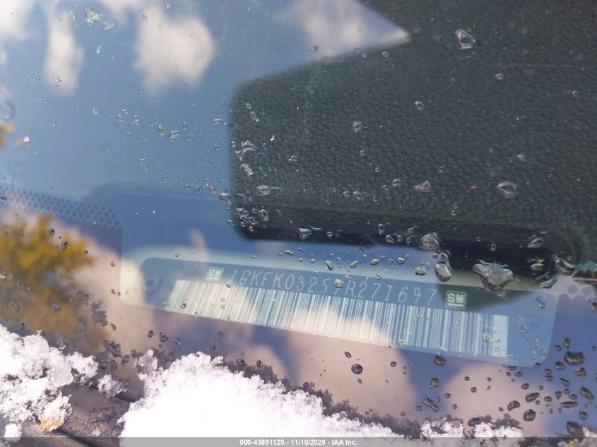 2009 GMC Yukon Denali VIN: 1GKFK03259R271697 Lot: 43651125