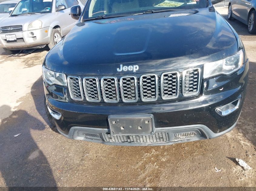 2017 Jeep Grand Cherokee Laredo 4X4 VIN: 1C4RJFAGXHC710696 Lot: 43651143