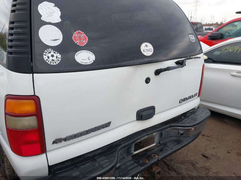 2002 Chevrolet Suburban 1500 Ls VIN: 3GNFK16Z12G243189 Lot: 43651256