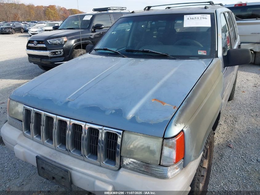 1996 Jeep Grand Cherokee Laredo VIN: 1J4EZ58S1TC138853 Lot: 43651296