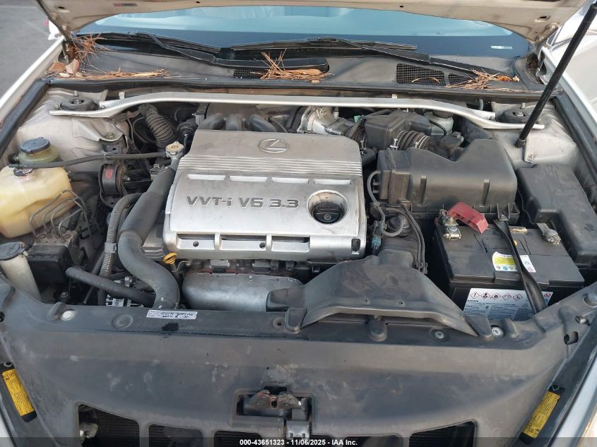 2005 Lexus Es 330 VIN: JTHBA30G655091112 Lot: 43651323