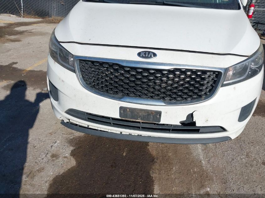 2015 Kia Sedona Lx VIN: KNDMB5C10F6032062 Lot: 43651393