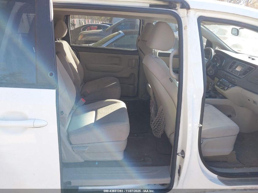 2015 Kia Sedona Lx VIN: KNDMB5C10F6032062 Lot: 43651393