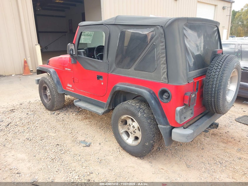 1J4FA49S83P301527 2003 JEEP WRANGLER photo no. 3