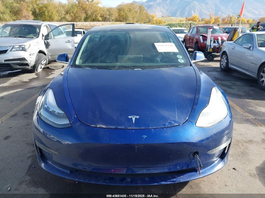 2019 Tesla Model 3 Long Range/Mid Range/Standard Range/Standard Range Plus VIN: 5YJ3E1EA9KF421242 Lot: 43651430