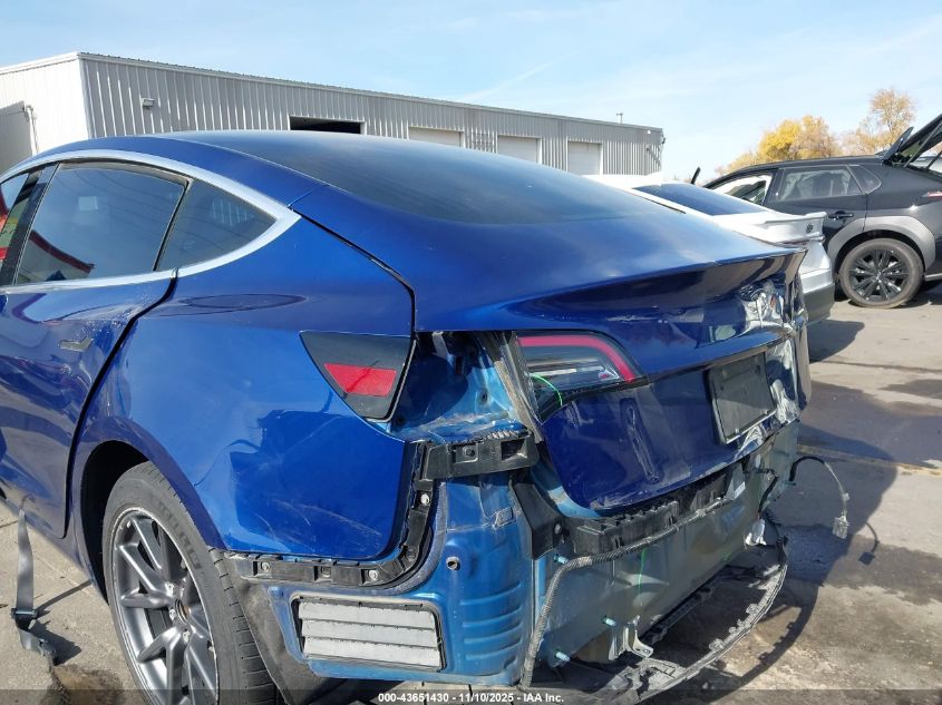 2019 Tesla Model 3 Long Range/Mid Range/Standard Range/Standard Range Plus VIN: 5YJ3E1EA9KF421242 Lot: 43651430