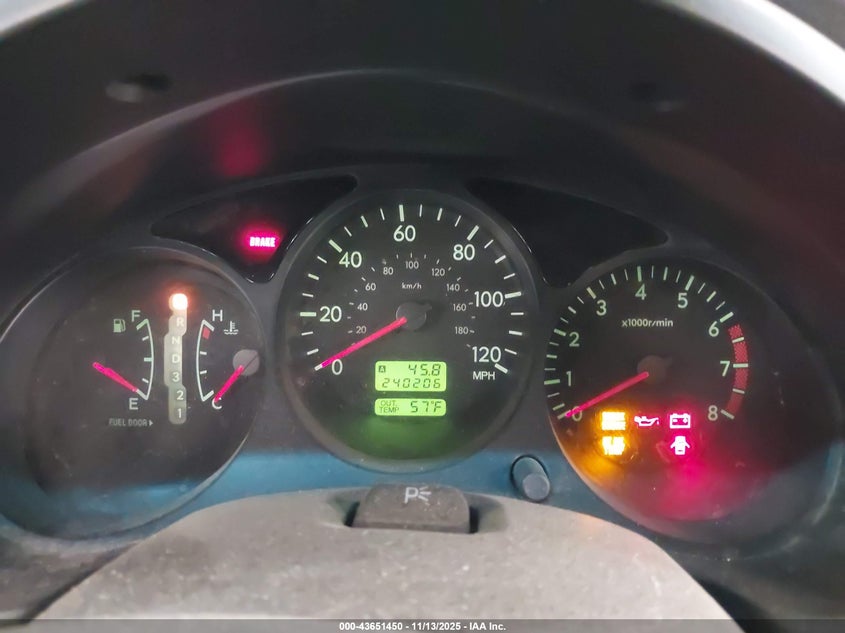 2004 Subaru Forester 2.5X VIN: JF1SG63654H746657 Lot: 43651450