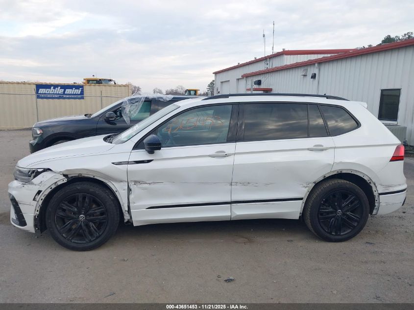 2022 Volkswagen Tiguan 2.0T Se R-Line Black VIN: 3VVCB7AX8NM115883 Lot: 43651453