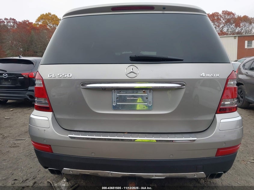 2008 Mercedes-Benz Gl 550 4Matic VIN: 4JGBF86EX8A348446 Lot: 43651505