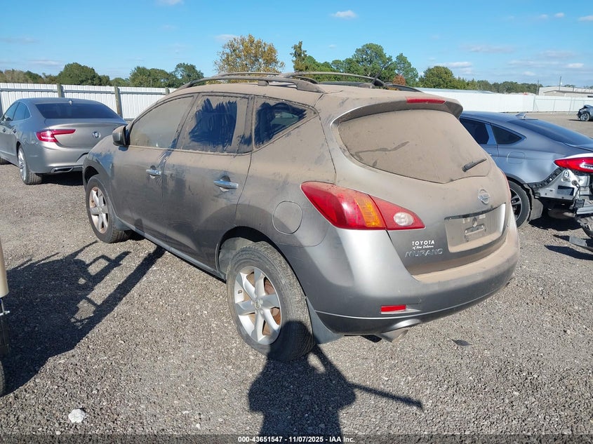 2009 Nissan Murano Sl VIN: JN8AZ18W29W207089 Lot: 43651547