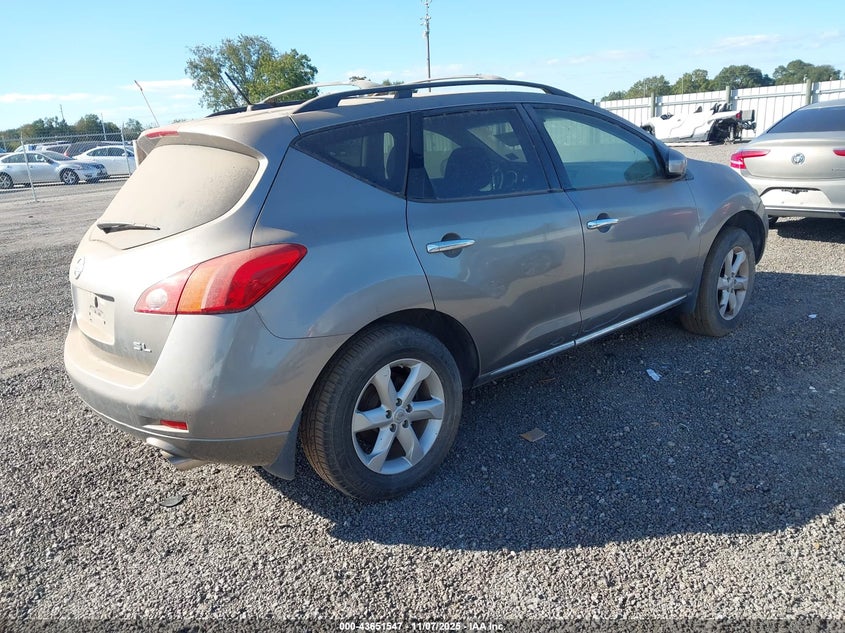 2009 Nissan Murano Sl VIN: JN8AZ18W29W207089 Lot: 43651547