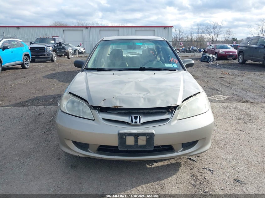 2004 Honda Civic Lx VIN: 2HGES16554H639745 Lot: 43651571