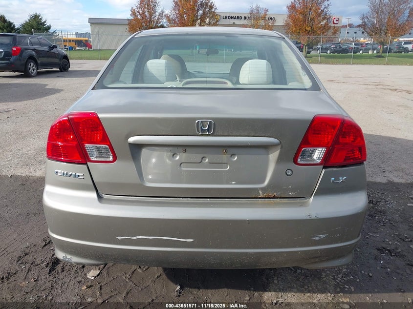 2004 Honda Civic Lx VIN: 2HGES16554H639745 Lot: 43651571