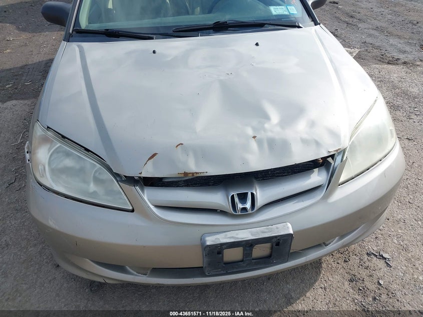 2004 Honda Civic Lx VIN: 2HGES16554H639745 Lot: 43651571