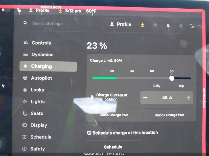 2020 Tesla Model Y Long Range Dual Motor All-Wheel Drive VIN: 5YJYGDEE4LF057835 Lot: 43651613