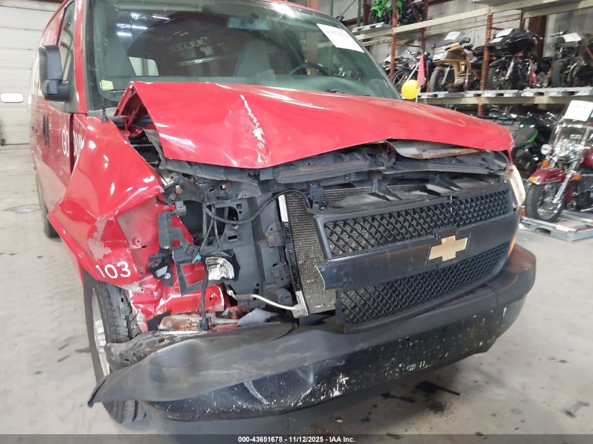 2018 Chevrolet Express 2500 Work Van VIN: 1GCWGAFPXJ1207829 Lot: 43651678