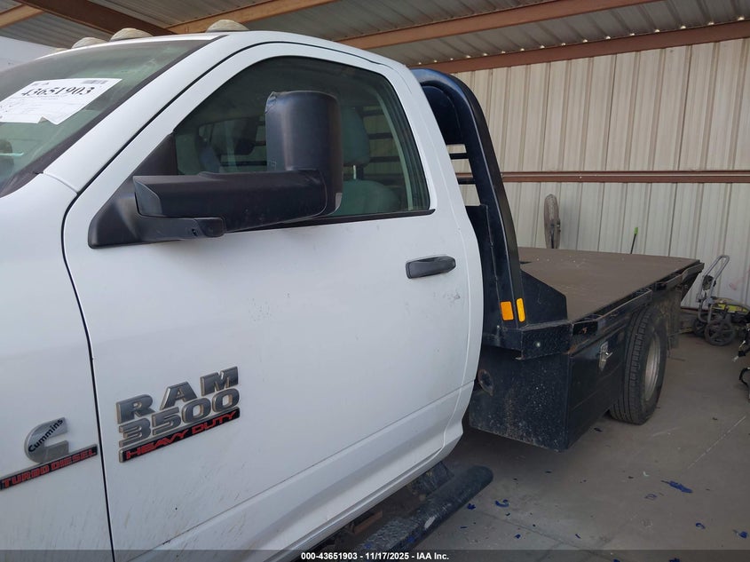 2018 Ram 3500 Chassis Tradesman/Slt VIN: 3C7WRTBL3JG312905 Lot: 43651903