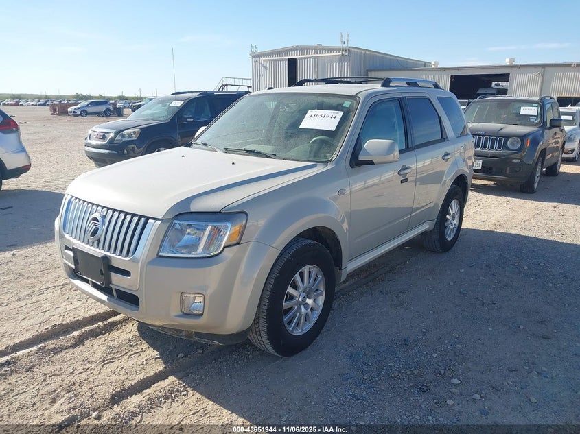 2009 Mercury Mariner Premier beige suv gasoline 4M2CU87769KJ12378 photo #3