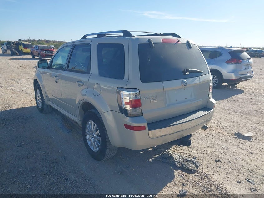 2009 Mercury Mariner Premier beige suv gasoline 4M2CU87769KJ12378 photo #4