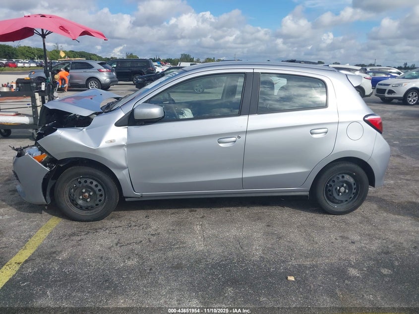 2024 Mitsubishi Mirage Es/Le VIN: ML32AUHJ7RH020418 Lot: 43651954