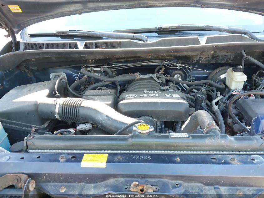 2008 Toyota Tundra Sr5 4.7L V8 VIN: 5TFBT54158X012504 Lot: 43652004