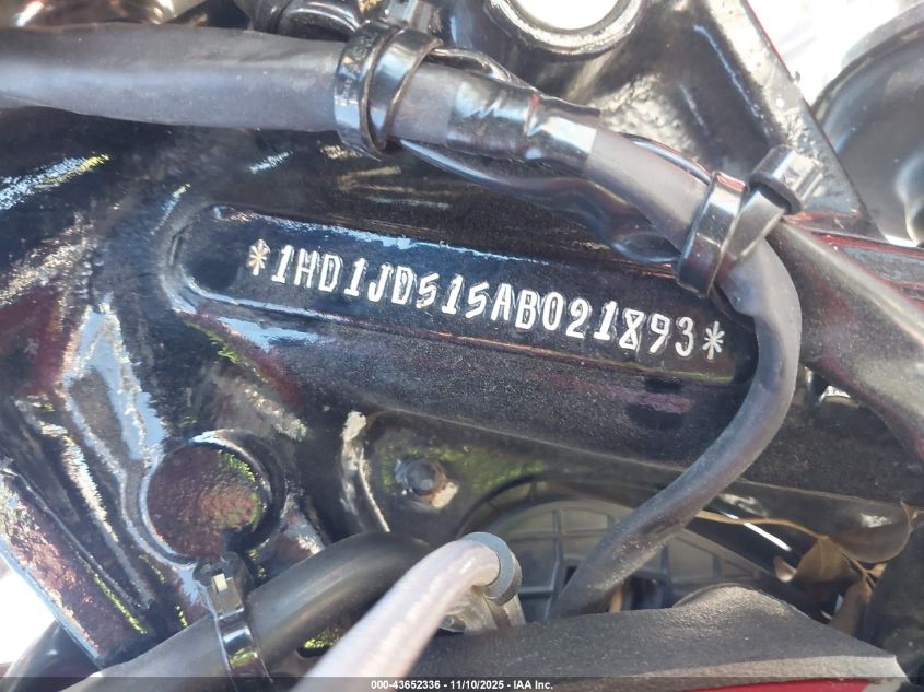 2010 Harley-Davidson Flstn VIN: 1HD1JD515AB021893 Lot: 43652336