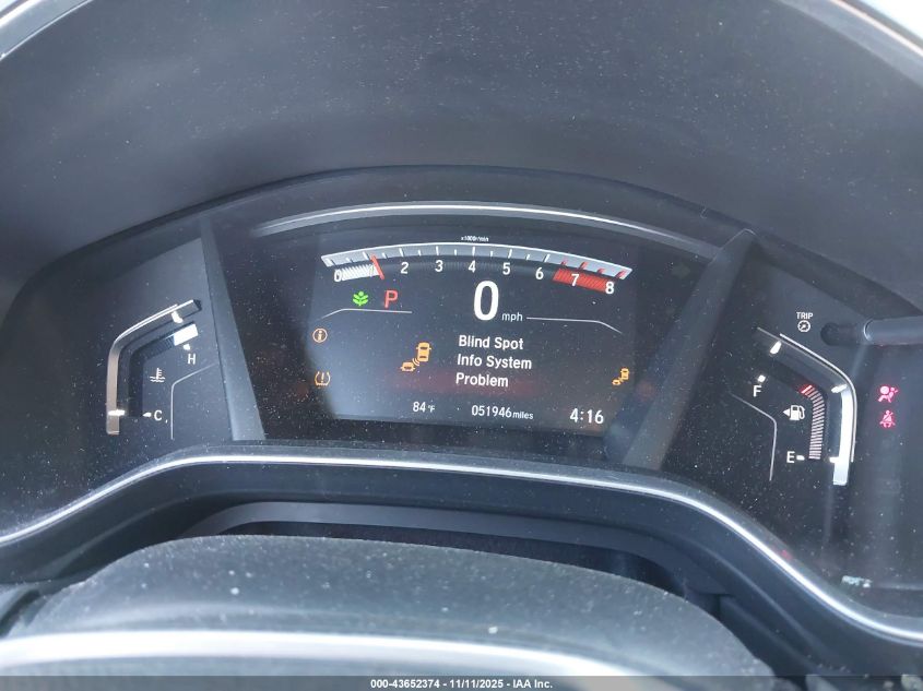 2019 Honda Cr-V Ex-L VIN: 5J6RW1H84KA041051 Lot: 43652374
