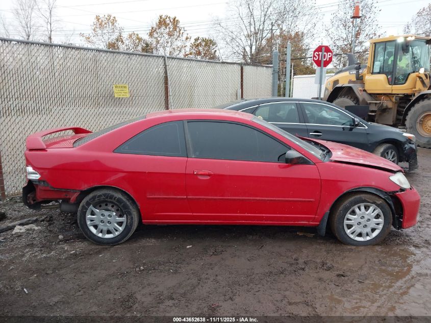 2004 Honda Civic Lx VIN: 1HGEM22644L054866 Lot: 43652638