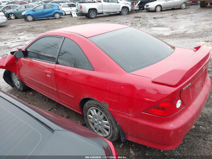 2004 Honda Civic Lx VIN: 1HGEM22644L054866 Lot: 43652638