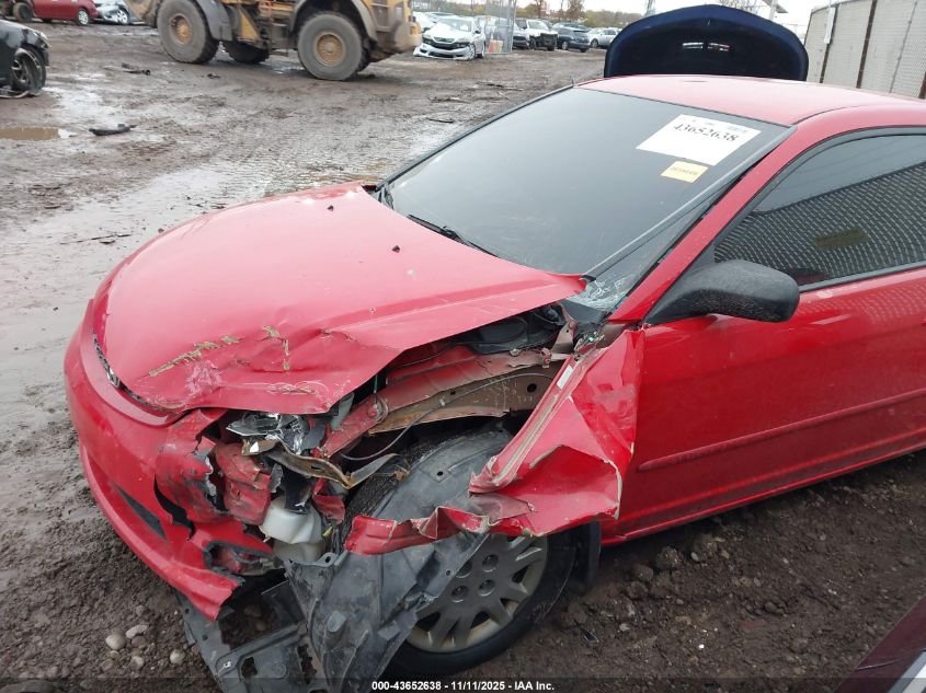 2004 Honda Civic Lx VIN: 1HGEM22644L054866 Lot: 43652638