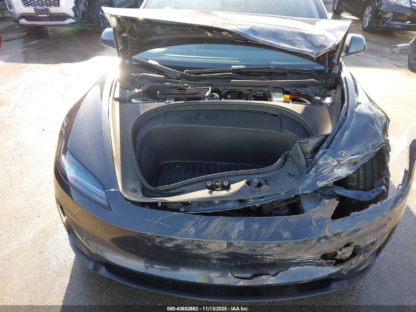 2024 Tesla Model 3 Performance All-Wheel Drive VIN: 5YJ3E1ET4RF830549 Lot: 43652662