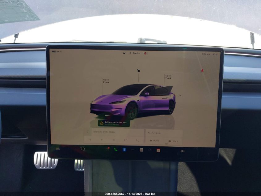 2024 Tesla Model 3 Performance All-Wheel Drive VIN: 5YJ3E1ET4RF830549 Lot: 43652662