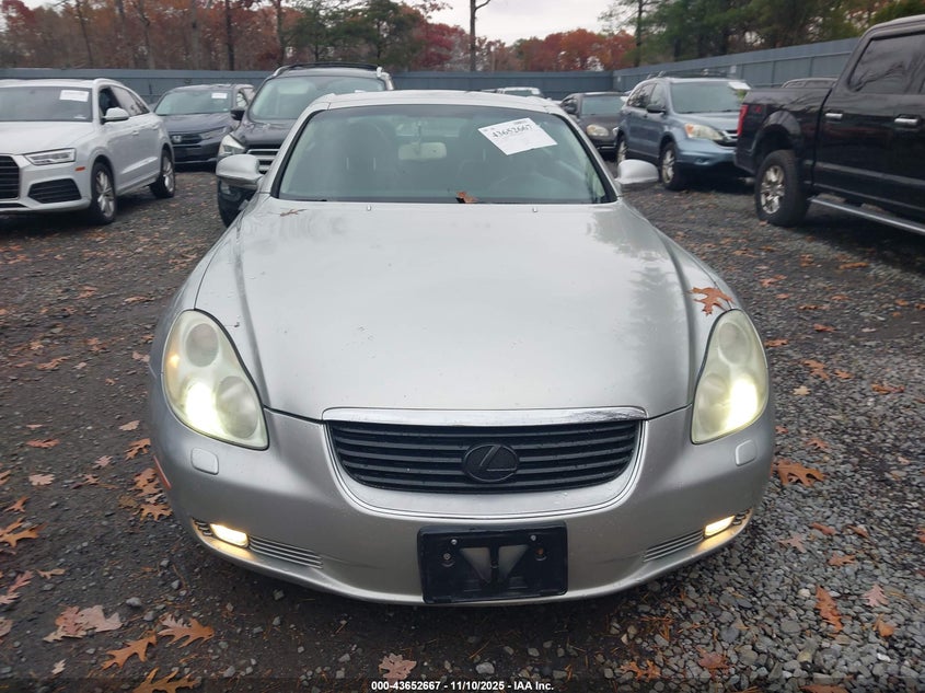 2002 Lexus Sc 430 VIN: JTHFN48Y420009556 Lot: 43652667