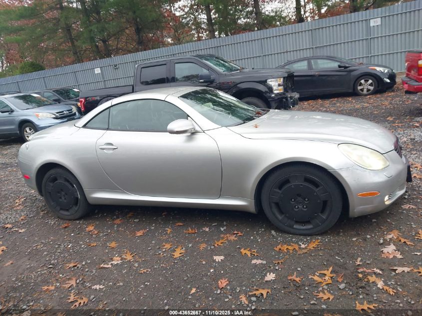 2002 Lexus Sc 430 VIN: JTHFN48Y420009556 Lot: 43652667