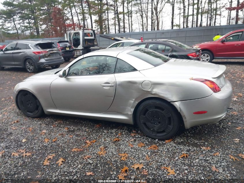 2002 Lexus Sc 430 VIN: JTHFN48Y420009556 Lot: 43652667