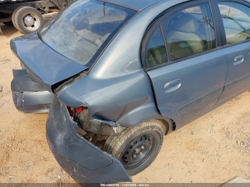 2006 Kia Rio Lx VIN: KNADE123766048100 Lot: 43652700