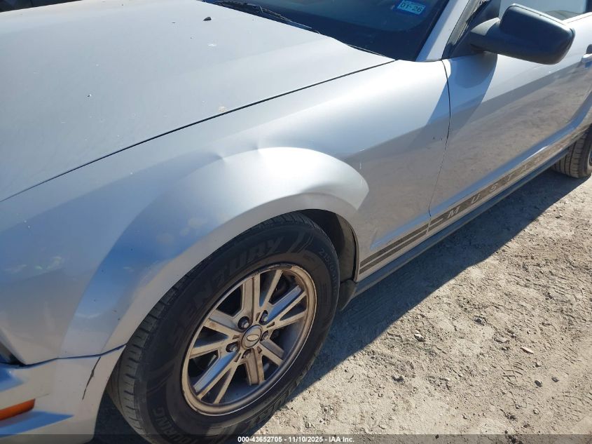 2007 Ford Mustang V6 Deluxe/V6 Premium VIN: 1ZVFT80NX75277292 Lot: 43652705