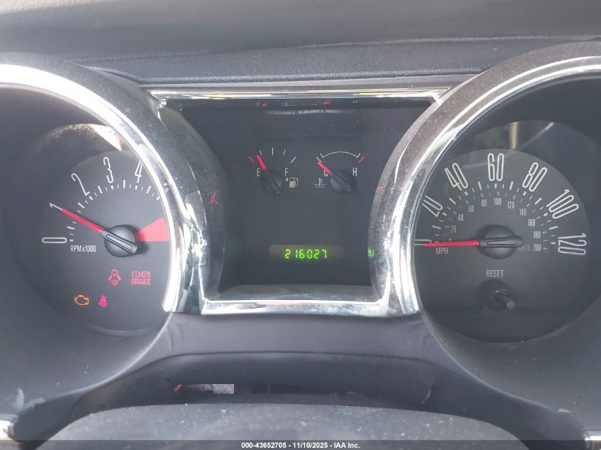 2007 Ford Mustang V6 Deluxe/V6 Premium VIN: 1ZVFT80NX75277292 Lot: 43652705