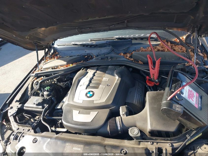 2006 BMW 550I VIN: WBANB535X6CP01752 Lot: 43652855